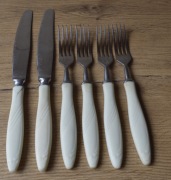 Sztućce noże i widelce 6 szt PRL