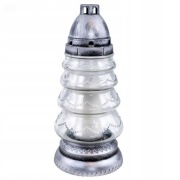 Znicz parafinowy choinka biała 