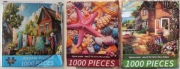 Puzzle 1000 x 3 Jigsaw zestaw