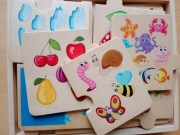 Playtive Junior Puzzle drewniane cyfry