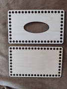 Baza dno wieko chustecznik prostokąt 15x25cm