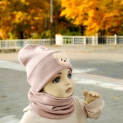 Komplet czapka + komin