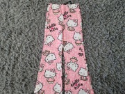 Rozm 128 spodnie legginsy flare dzwony dla dziewczynki 