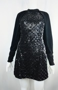 Zara sukienka cekinowa czarna EU XS stan idealny