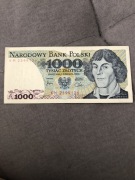 Banknot 1000 zł seria KM 1982 r.