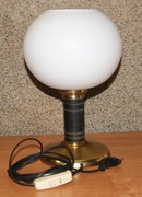 Lampka nocna z kloszem stojąca Vintage PRL