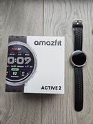 Smartwatch Amazfit Active 2 Black Sport - na gwarancji, stan bardzo dobry