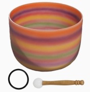 Kryształowa misa dźwiękowa do Jogi Joga 10cali Nowa