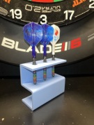 stojak na 3 lotki niebieski pastelowy