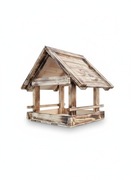 Karmnik Dla Ptaków Duży XXL Solidny Opalony