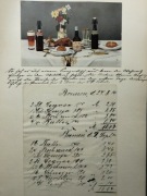 Sprzedam stary rachunek z restauracji lub sklepu Niemcy Brema 1914r. 