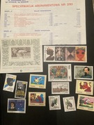 Znaczki abonamentowe - zestaw