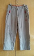 Sale OCIEPLANE BEŻOWE SPODNIE s/36/8 na zimę TCM