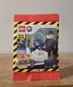 Lego Jurassic World 122509 Strażnik laboratorium plus jajo saszetka klocki