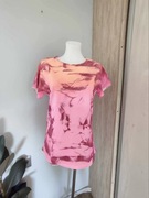 T-shirt damski By Love Me różowy z printem M/L
