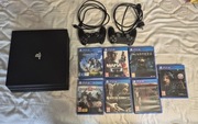 Konsola PS4 Pro 1TB + 7 Gier + 2 pady + Pudełko i Kable