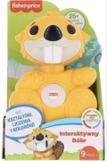 Interaktywny Fisher-Price Bóbr GXD82 żółty