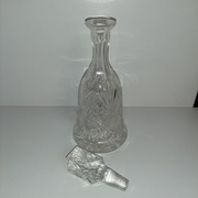 Karafka kryształowa z PRL-u.