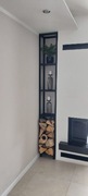 Regał loft, stojak na drzewo kominkowe