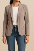 Beżowy elegancki żakiet AMISU rozmiar S