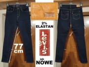 spodnie jeans LEVIS 970 SKINNY W28 L32 pas 76 77 78 79 80 81 j. NOWE