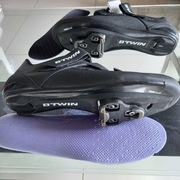 buty szosowe DECHATLON ROADR 500 FIBER GLASS LOOK KEO EU 46 jak nowe