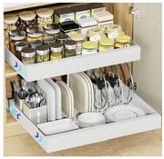 Wysuwana szuflada teleskopowa cargo z 4 przegródkami