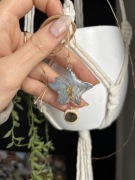 Naszyjnik z ostróżką i labradorytem | ręcznie robiony chabryistokrotki 