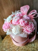 Duży Flower box z świec sojowych o zapachu kwiatowym 