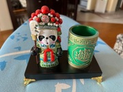 chiński oryginalny przybornik z laki na długopisy pałeczki