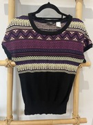 Bonprix Sweter damski z krótkim rękawkiem roz 32/34 Nowy