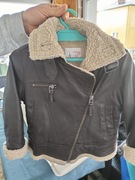 Kurtka Zara dla chłopca stan bardzo dobry eko skóra 104  Ciepła na kożuszku