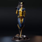 Figurka druk 3D żywica " Laura Kinney Wolverine - F1817 " - 150 mm