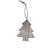 Drewniana bombka świąteczna, choinka drewniana