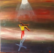 ,,niech weźmie krzyż swój" z Ewangelii wg św. Mateusza 16,24–25 