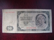 POLSKA Banknot 50 zł 1948 r. seria DD
