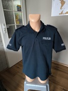 Policja koszulka polo męska L granatowa 2013 z pagonami 