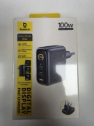 Ładowarka Baseus PicoGo AE21 100W GaN USB-C Wyświetlacz EU Kabel 1.5m