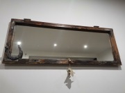 Lustro vintage industrial rękodzieło 