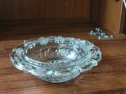 Kosz cukiernica Bombonierka szklana PRL 