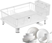 Ociekacz suszarka do naczyń z systemem odprowadzania wody