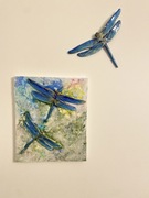 Obraz przestrzenny 25x30 ważki, natura