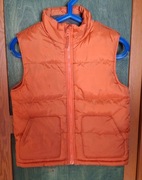 Kamizelka nieprzemakalna puffer pomarańczowa.
