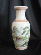 Chiński wazon z porcelany ręcznie malowany  vintage orientalny