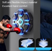 MASZYNA BOKSERSKA Tarcza ścienna Bluetooth LED z rękawicami