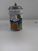 Kufel do piwa 0,5 z cynowa klapką niemiecki schronenhausen 