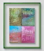 Komplet autorskich obrazów akrylowych