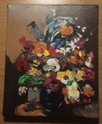 Obraz ręcznie malowany na płótnie Kwiaty