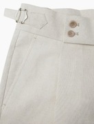 Eleganckie spodnie z bocznymi regulatorami męskie Old Money