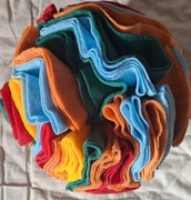 kula węchowa 22cm pompon piłka b.gęsta aż 55kół duży pies +gr